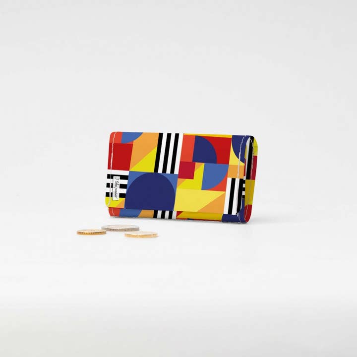 Portefeuille à rabat BAUHAUS FARBENSPIEL Tyvek® pour la vente par I Like Paper