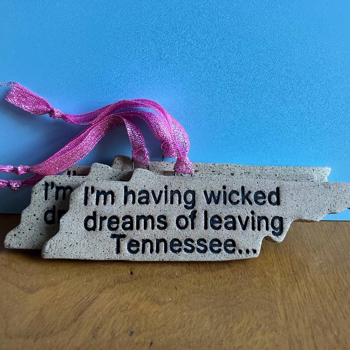 Ceramic Ornament - Tennessee - Chappell Roan inspired for wholesale by Combustion Ceramics