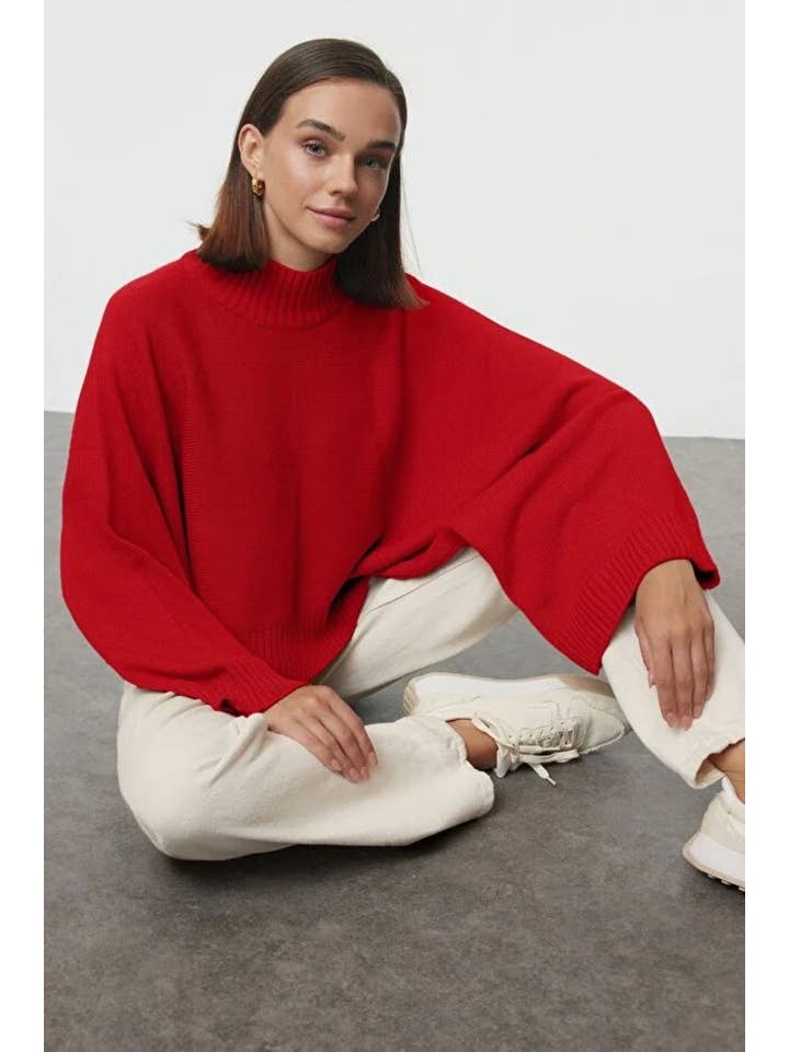 Hoxton Gal – Pulôver - Mulher por atacado – Camisola de Malha com Mangas Largas e Largas6