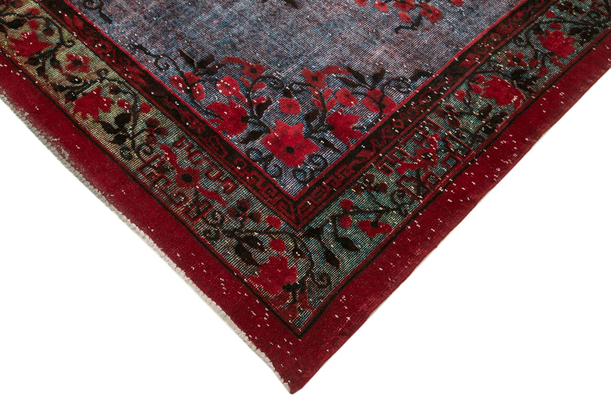 RUG N CARPET - Wholesale Vloerkleed - 6x10 Rood Overgeverfd Tapijt - 221043