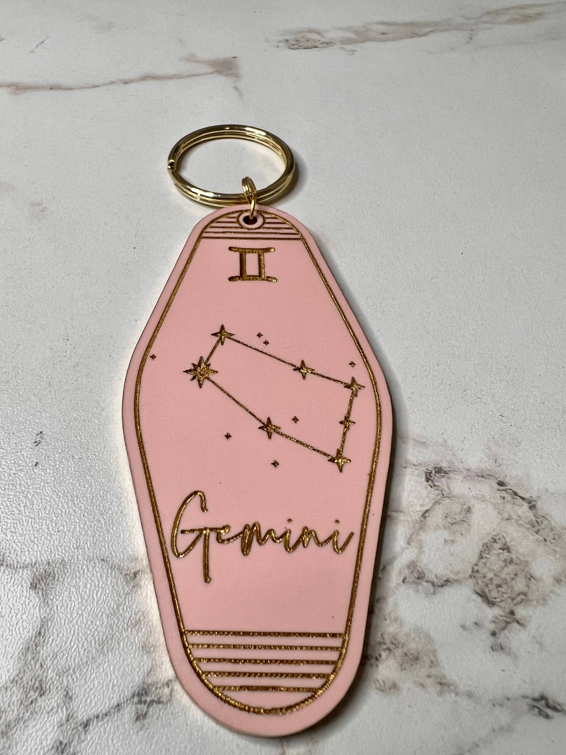 Crafts By Chelle Us - Wholesale Keychain - Women's - Zodiac Hotel Style Keychain | Astrology Keychain | Zodiac Gift | Astrology Gift | Personal Keychain5