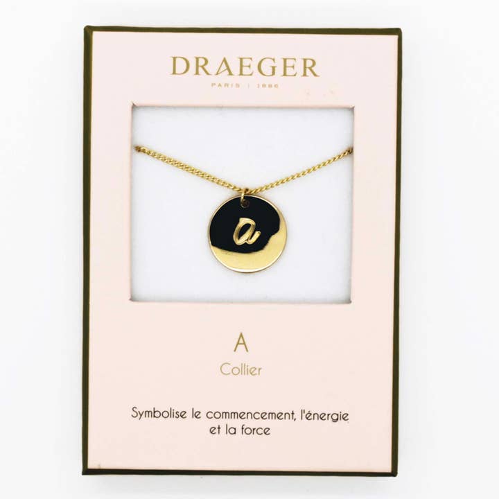 Halsketting met initialen a voor wholesale door Draeger Paris
