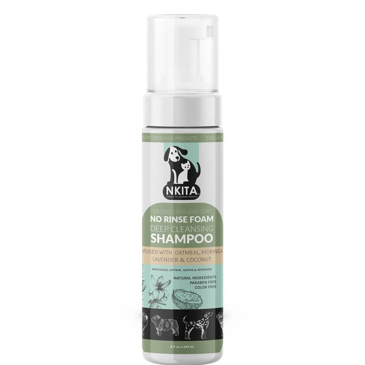 Champú hidratante Nkita No Rinse Foam para perros y gatos para venta al por mayor de Nkita Pet