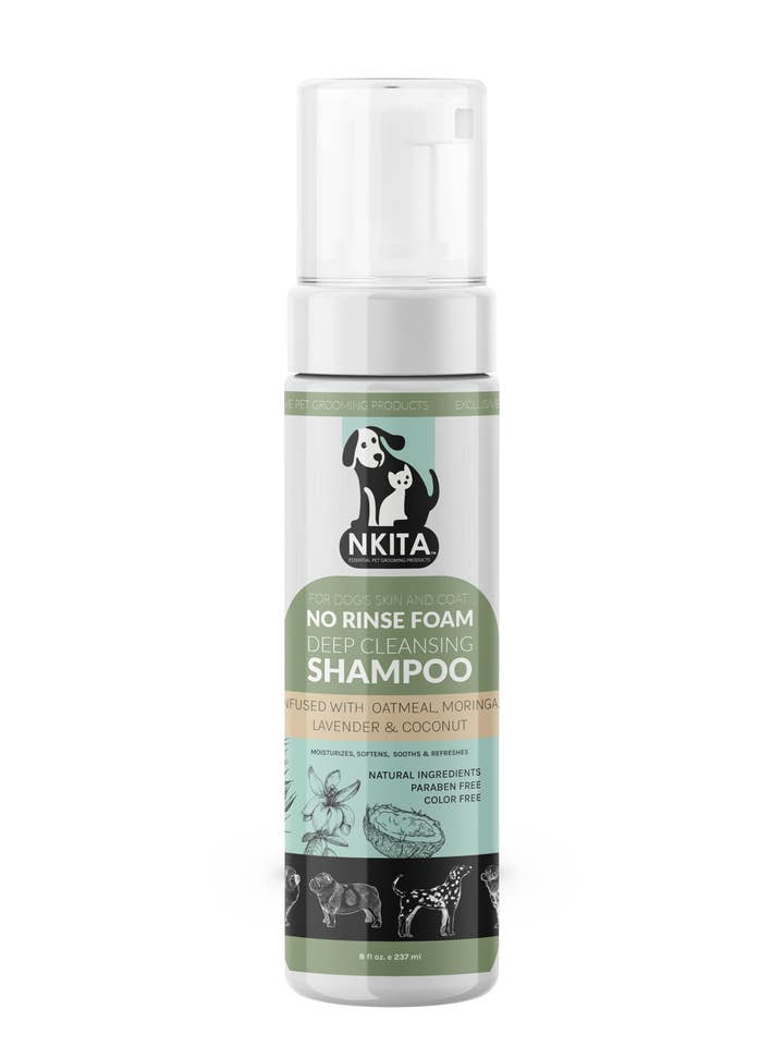 Nkita No Rinse Foam fuktgivande schampo för hundar och katter för wholesale av Nkita Pet