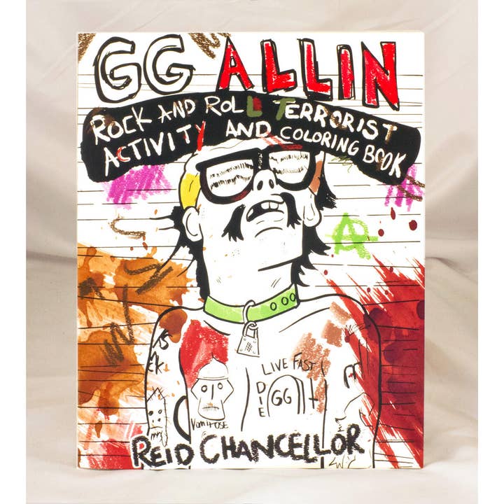 Microcosm Publishing & Distribution - Wholesale Coloring & Activity Book - Adult - GG Allin Rock & Roll Coloring Book8