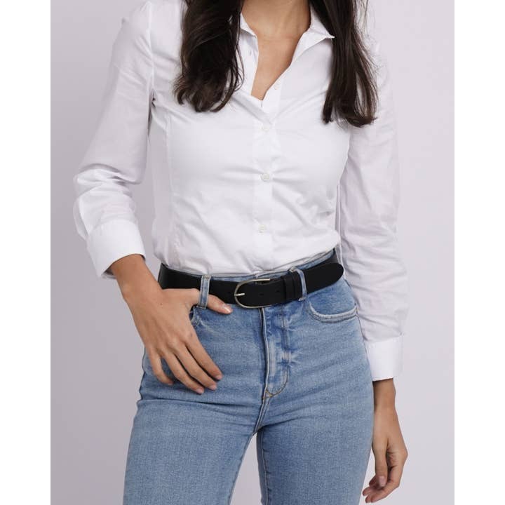 Amsterdam Heritage Leather Belts, Bags, Jackets & Apparel - Wholesale Belt - Women's - Dieke | Classic Full Grain Leather Belt for Women