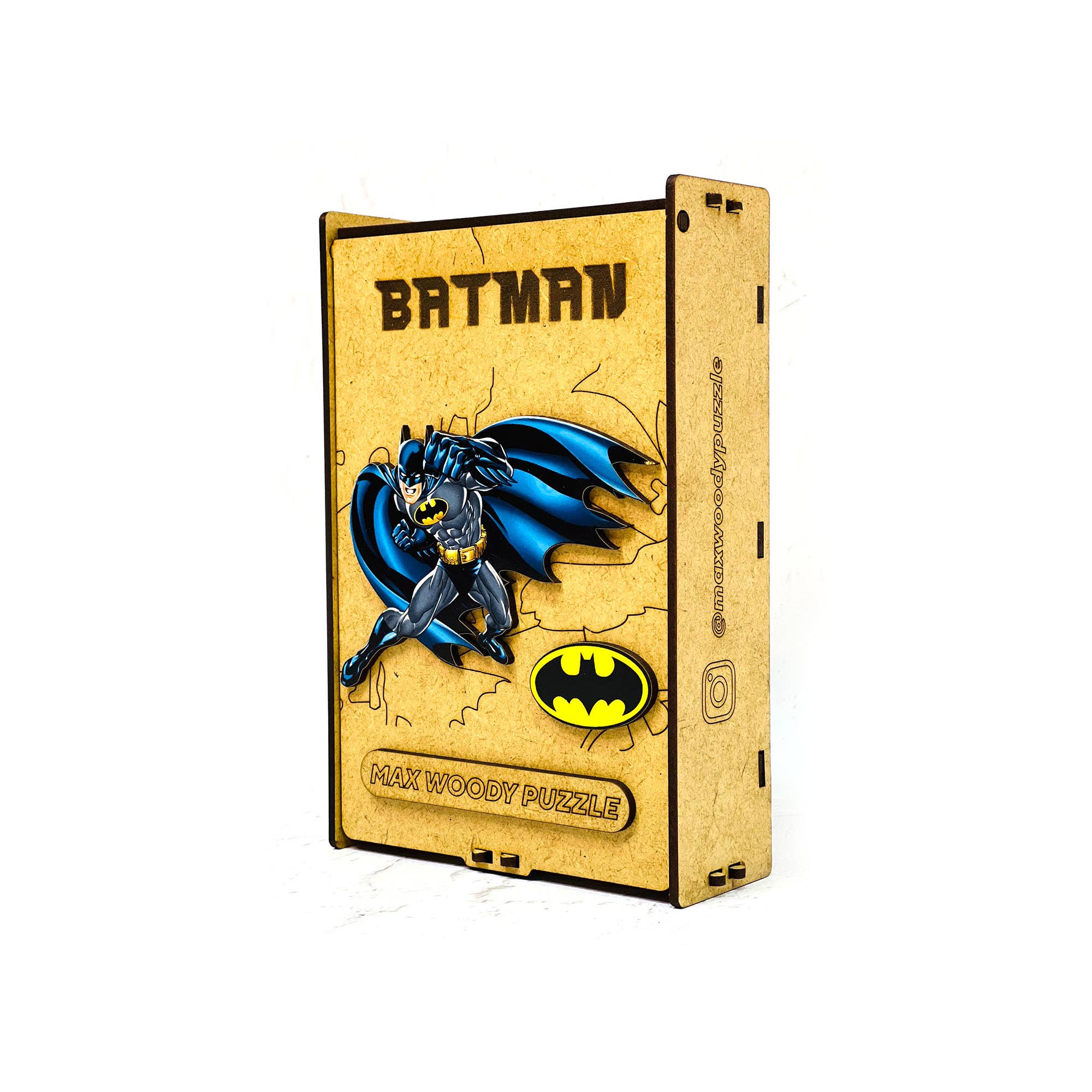 Max Woody™ - Wholesale Puzzle - Kids - Wood Jigsaw Puzzle Unique Shapes The Batman M Size 90 pcs7
