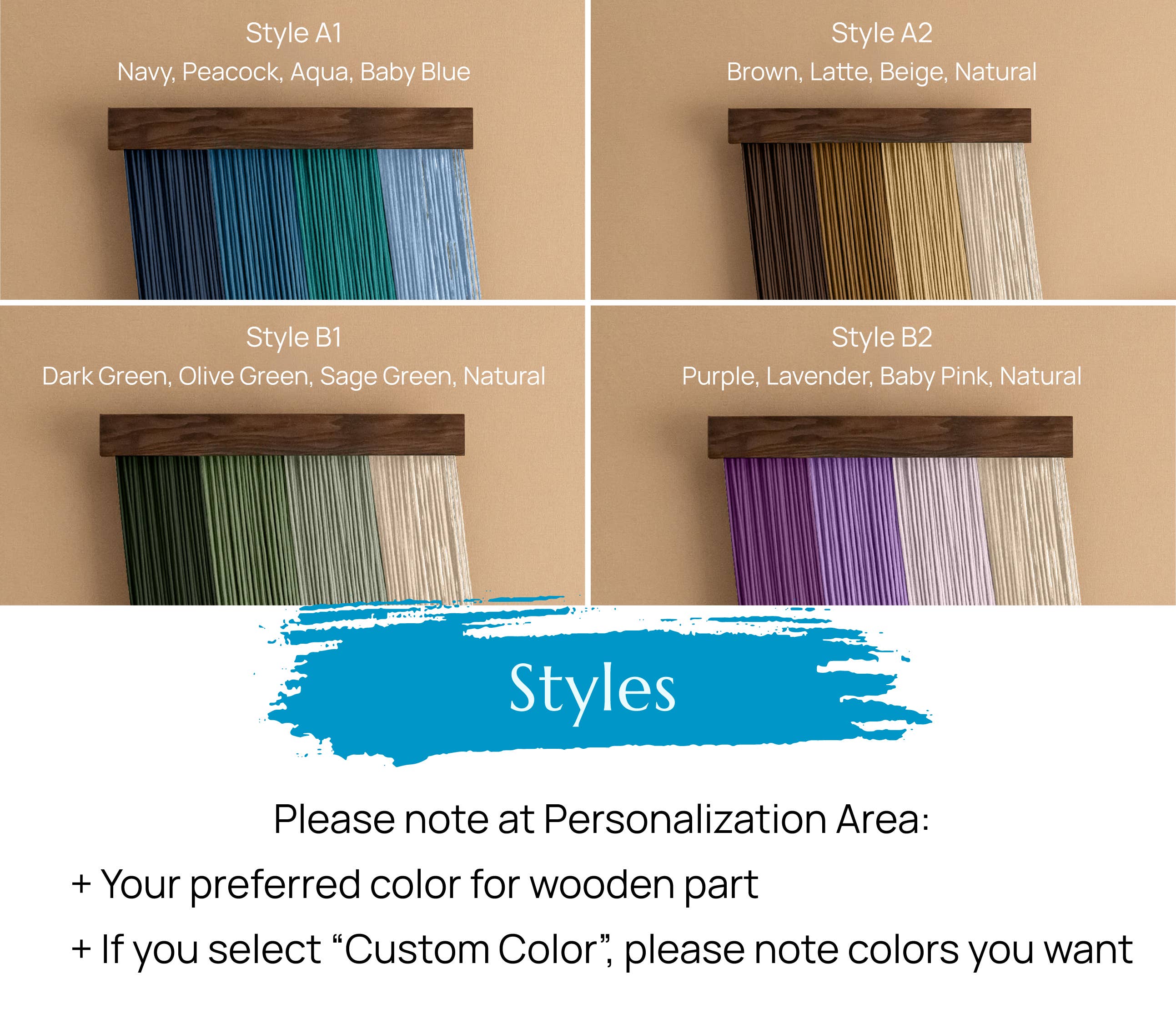 BeanDaikon – Engroshandel Gobelin/tekstil – Macramé Vægvæv i Garn W762