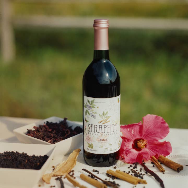 6-bottle_Cassia Healthy + Happy Blend (Cinnamon + Hibiscus) for wholesale by Seraphim Social Beverage