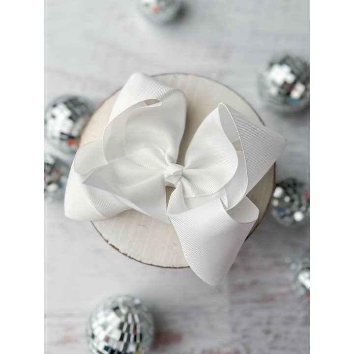 The Hair Bow Company - Wholesale Hair Bow - Kids - Oversize Grosgrain Hair Bow - Alligator Clip - 5.5"