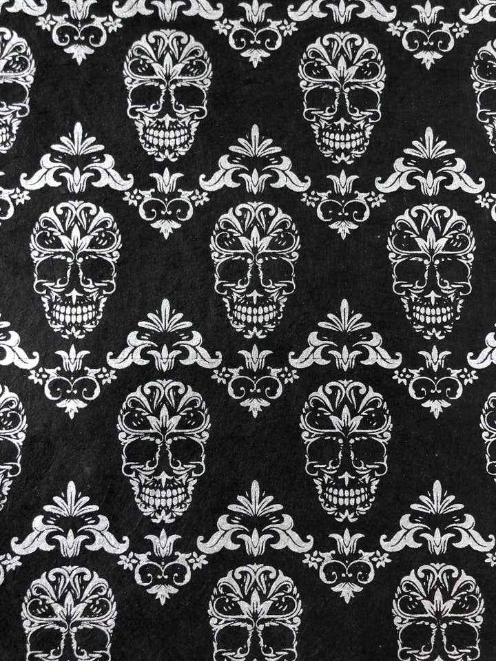 Schedel Print handgemaakt papier, Cadeaupapier, Paper Craft voor wholesale door HimalDesign