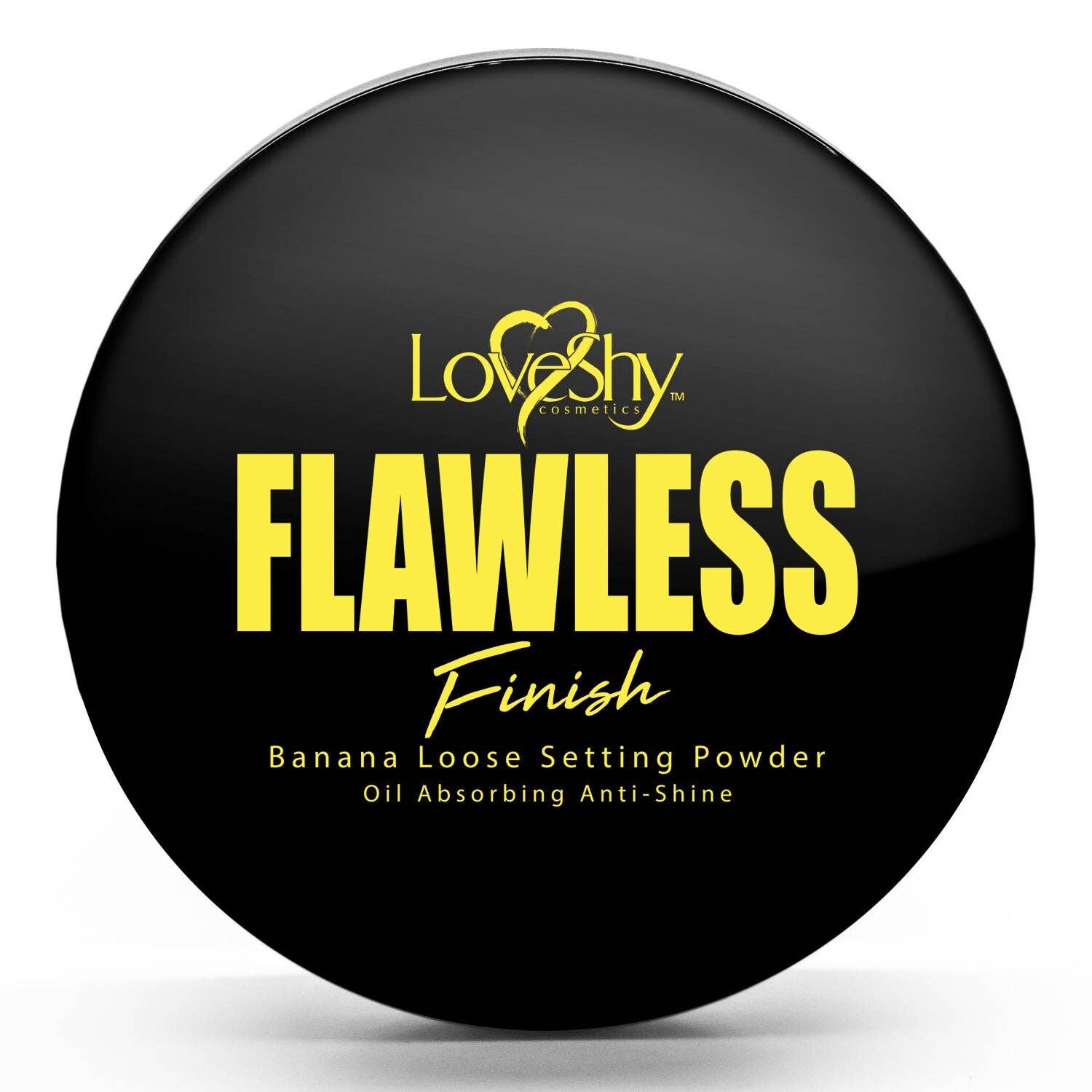 Beauty Goddess – wholesale Make-up setting spray/powder – LoveShy Vegan Loose Setting Powder 5g with makeup sponge, banana loose setting powder (Banana)0