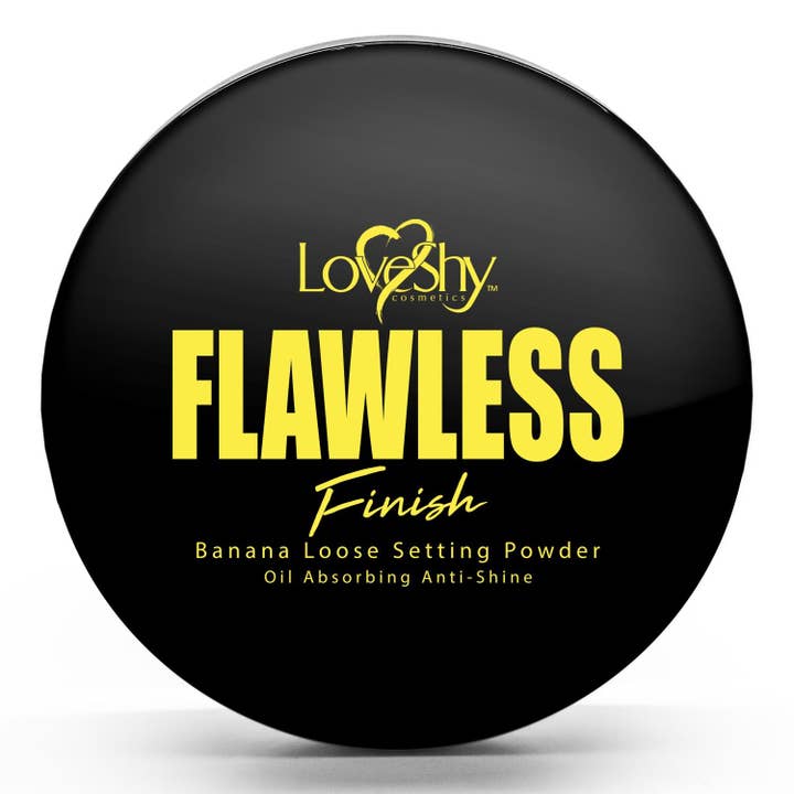 Beauty Goddess – Spray/pó de maquilhagem por atacado – LoveShy Pó Solto Vegan de Fixação 5g com esponja de maquilhagem, pó solto de fixação banana (Banana)