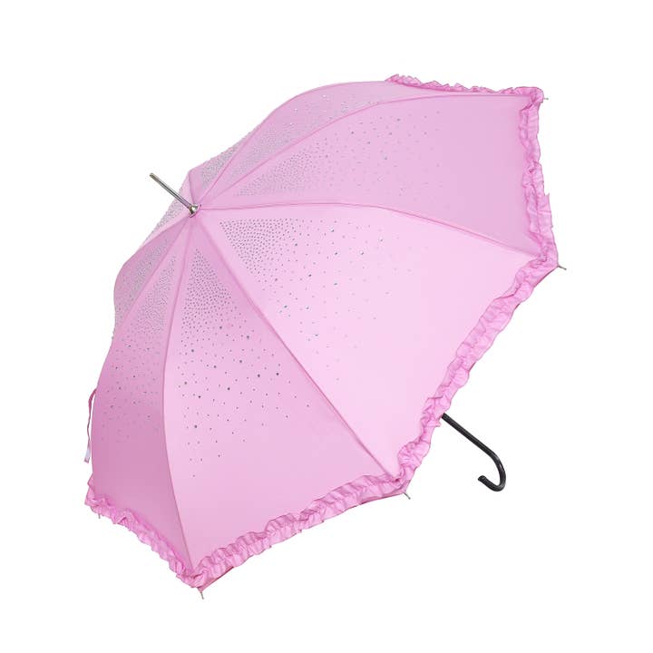 PEACH ACCESSORIES – wholesale Umbrella – Women's – TW09 frilly diamante crystal umbrellas2