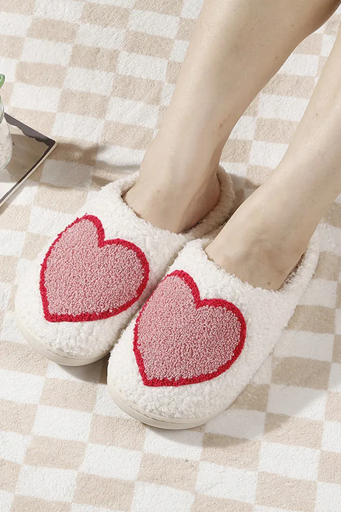 Comely Fashion - Wholesale Slippers - Women's - Heart Fleece Warm Soft Home Slipper 2