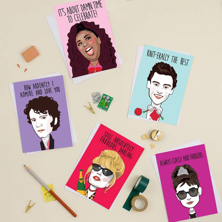 Cath Tate Cards – wholesale Birthday card – It's About Damn Time Card1