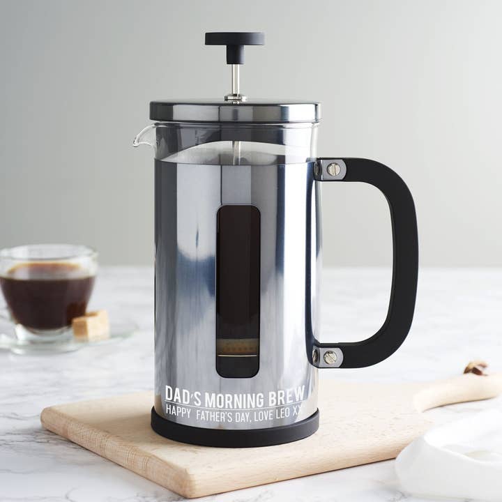 Cafetière personnalisée en bronze pour papa pour la vente par Becky Broome