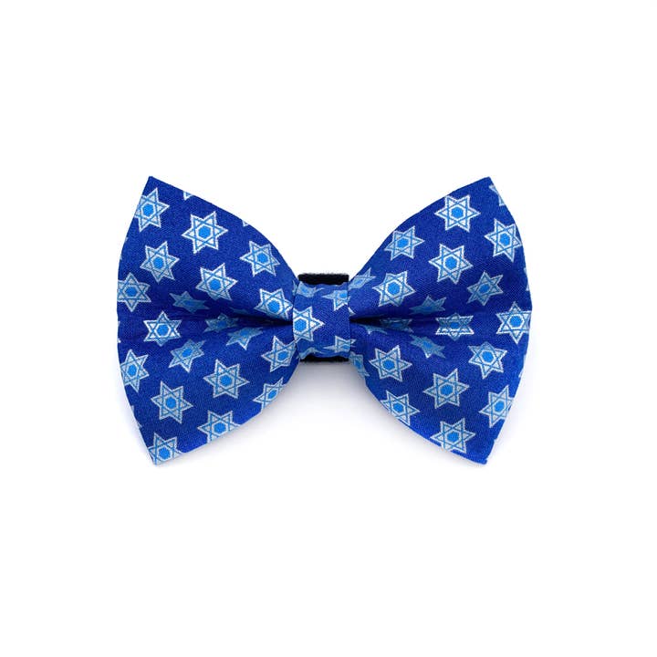 Winthrop Clothing Co. - Wholesale Pet Bow Tie - Dog - Hanukkah Blue Dog Bow Tie