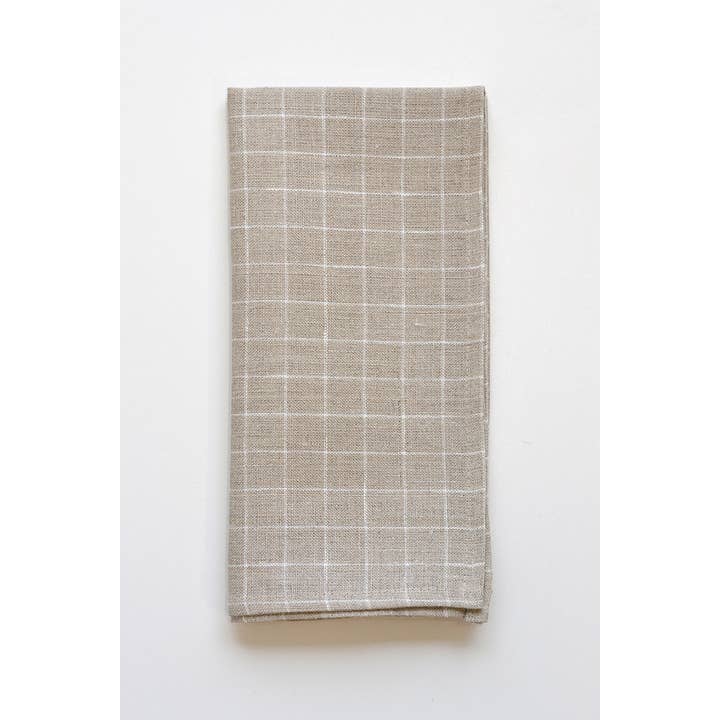 Linen Way Inc. - Wholesale Dinner & Cloth Napkin - Finestra Linen Napkins - Ivory & Natural, Set of 4