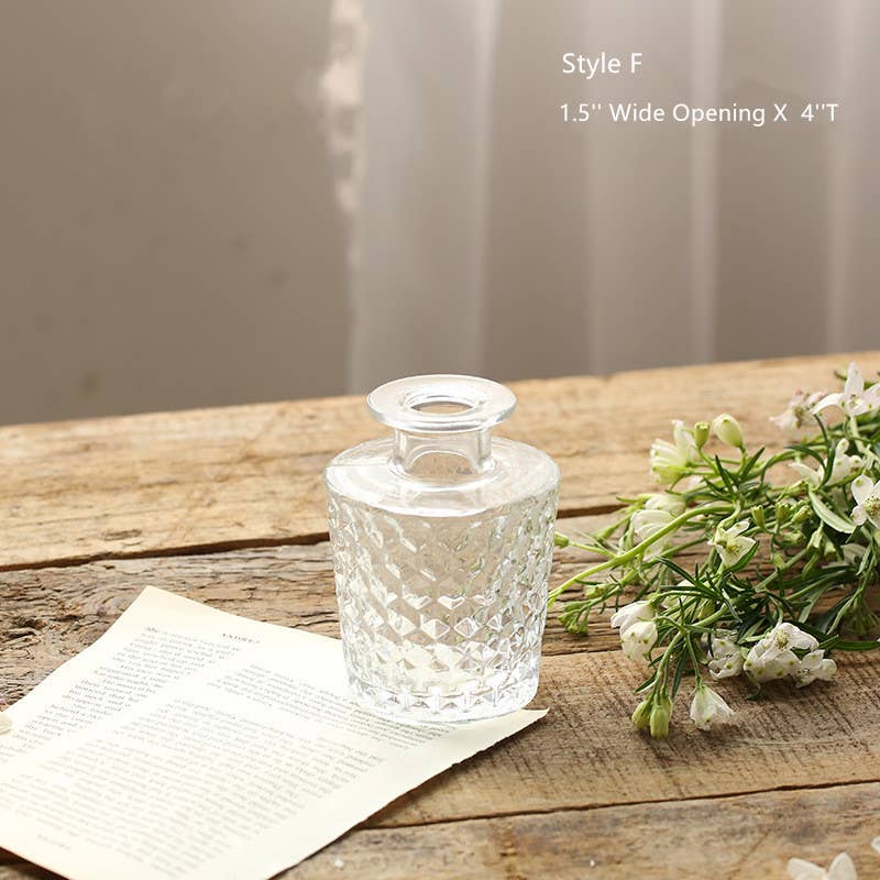 Sweet Home Deco - Wholesale Vase - Bud Vases for Centerpiece, Rustic Decorative Vases, Clear5