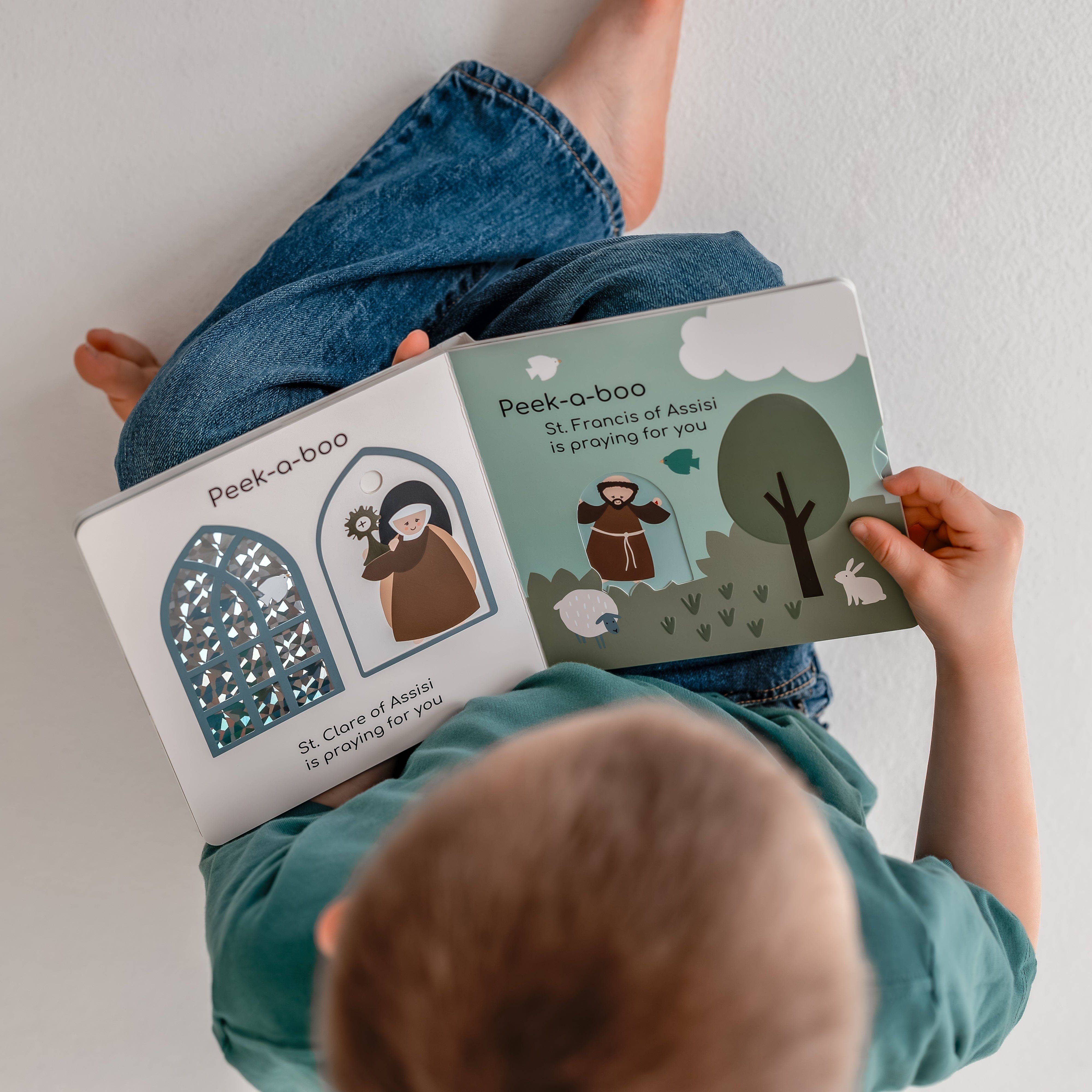 The Little Rose Shop - Wholesale Baby & Toddler Book (0-2) - Peek-a-boo Saints Catholic Board Book5