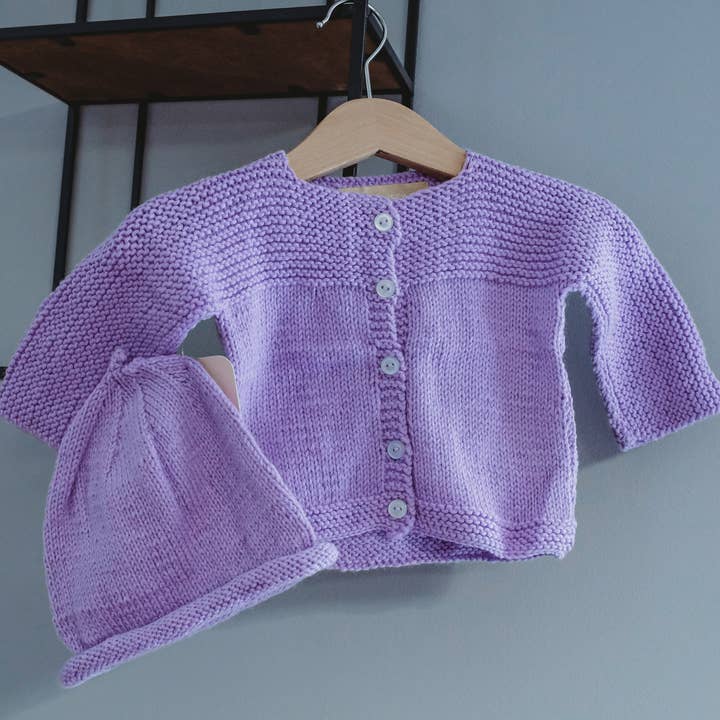 Pull Bébé Tricot Équitable - Lavande pour la vente par Maison d' Haiti