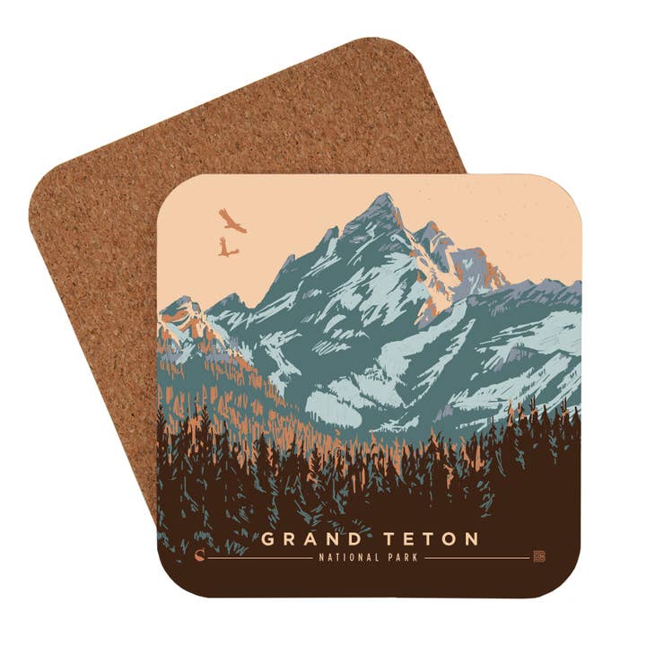 Grand Teton National Park Morning Glory Coaster for wholesale by Tourist Courts