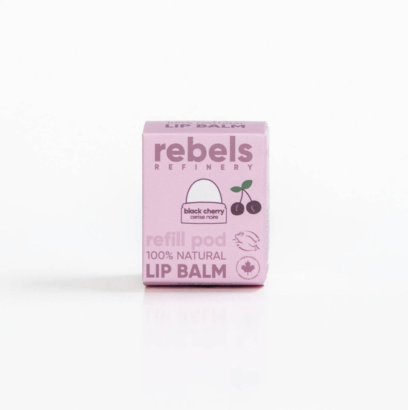 Rebels Refinery - Wholesale Lip Balm - Biodegradable Replacement Refill Pod BLACK CHERRY 100% NAT