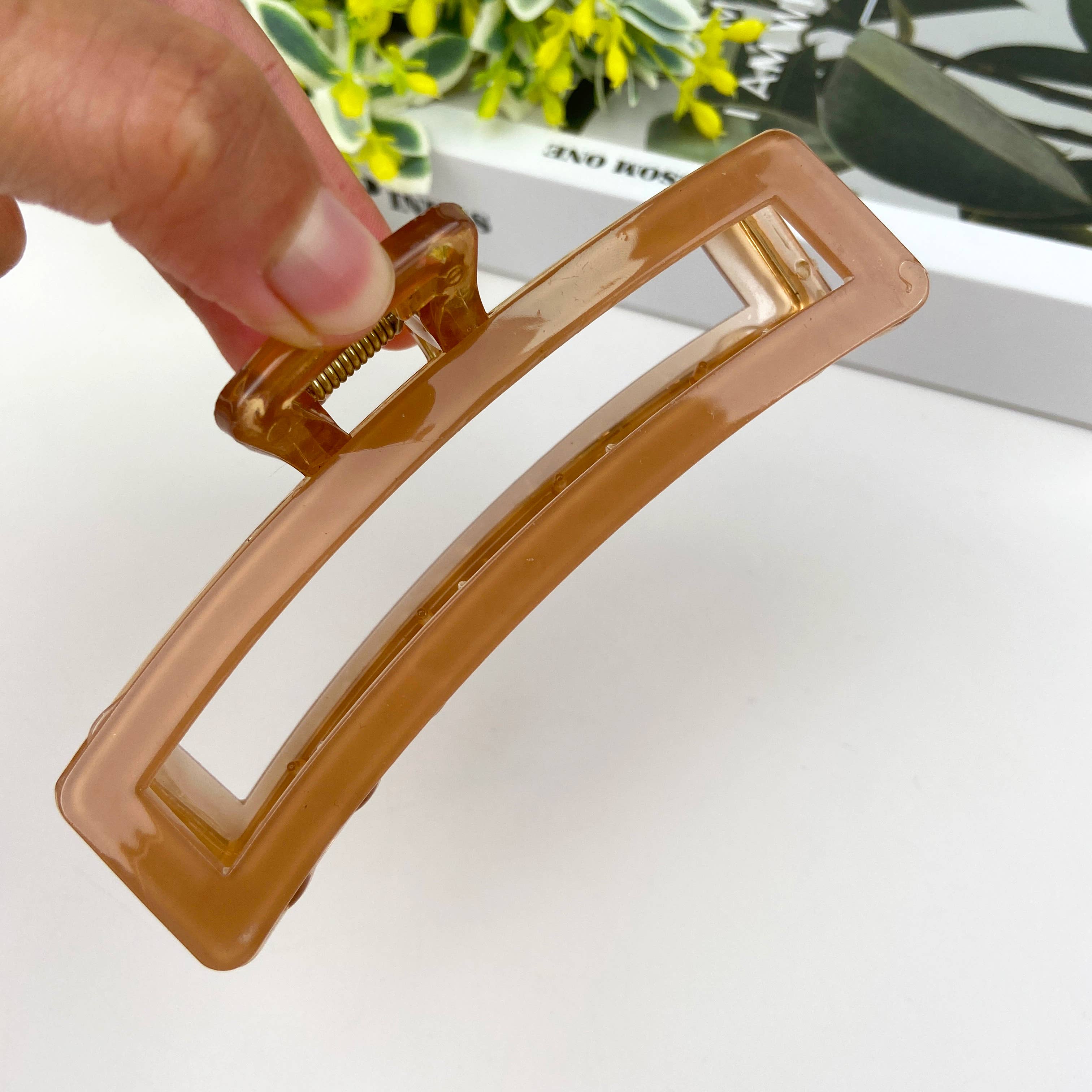 mildstyles - Wholesale Hair Clip - Women's - 4.4" Rectangular Colorful Hair Claw Clip6