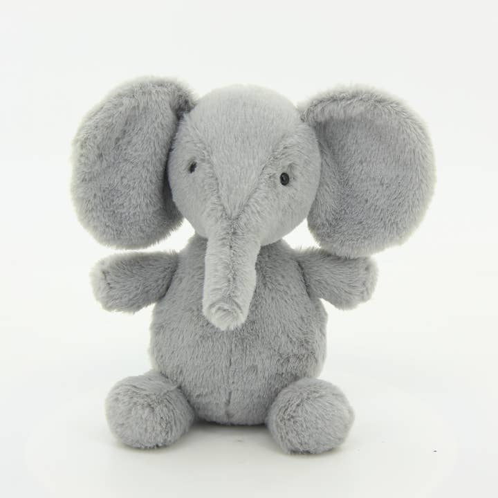 Plush elephant, Gray, 9" for wholesale by Plushland