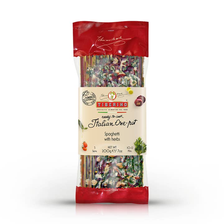 Spaghettis aux herbes pour la vente par Tiberino