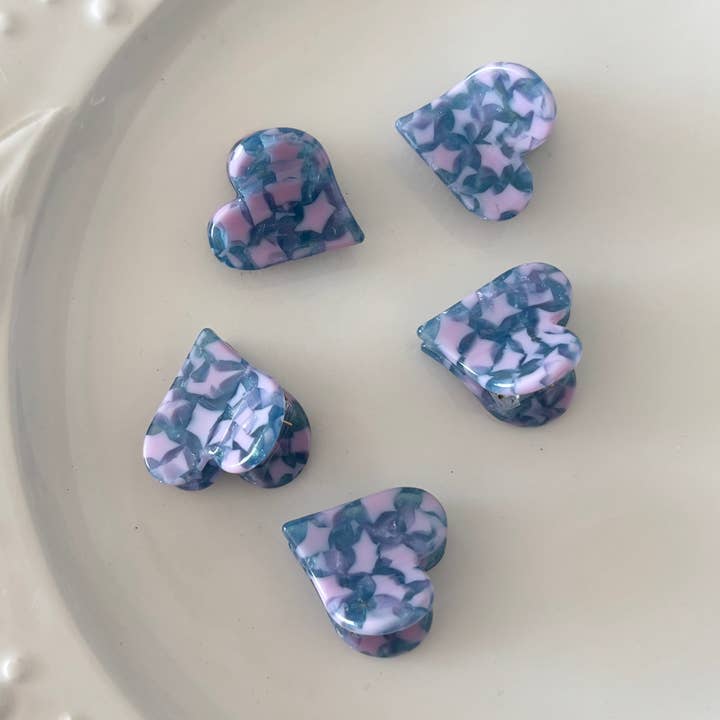 Heart Shape Acetate Hair Clip (DOLCE-1) for wholesale by LoveLina