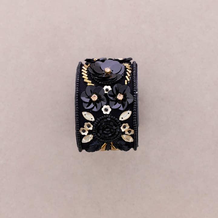 Adjustable Sequins Flower Bracelet for wholesale by Sonata