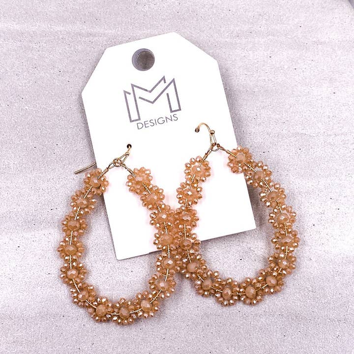 Flora øreringe - Champagne for engroshandel hos MM Designs