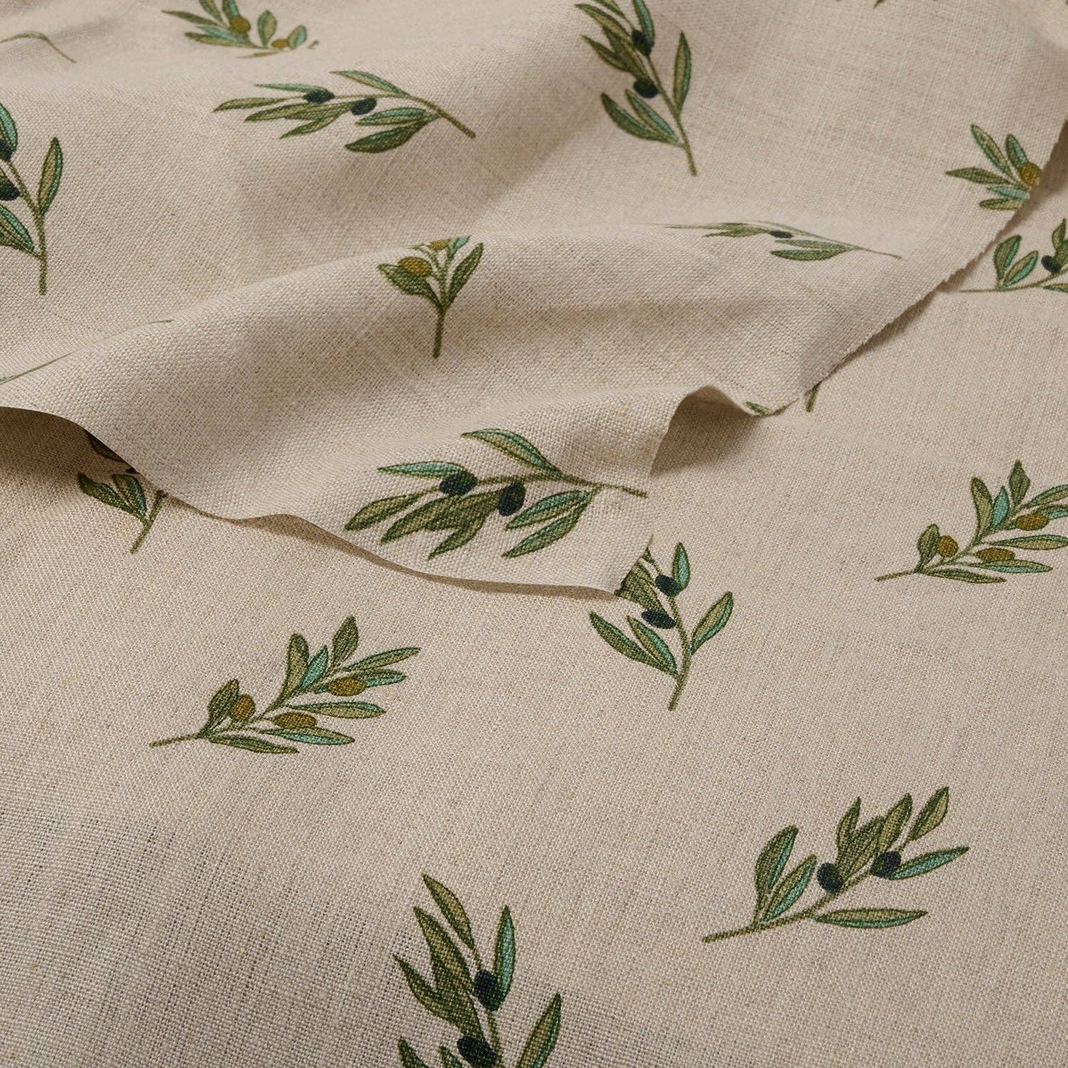 Sophie Allport - Wholesale Curtain - Olive Linen Fabric By The Metre2