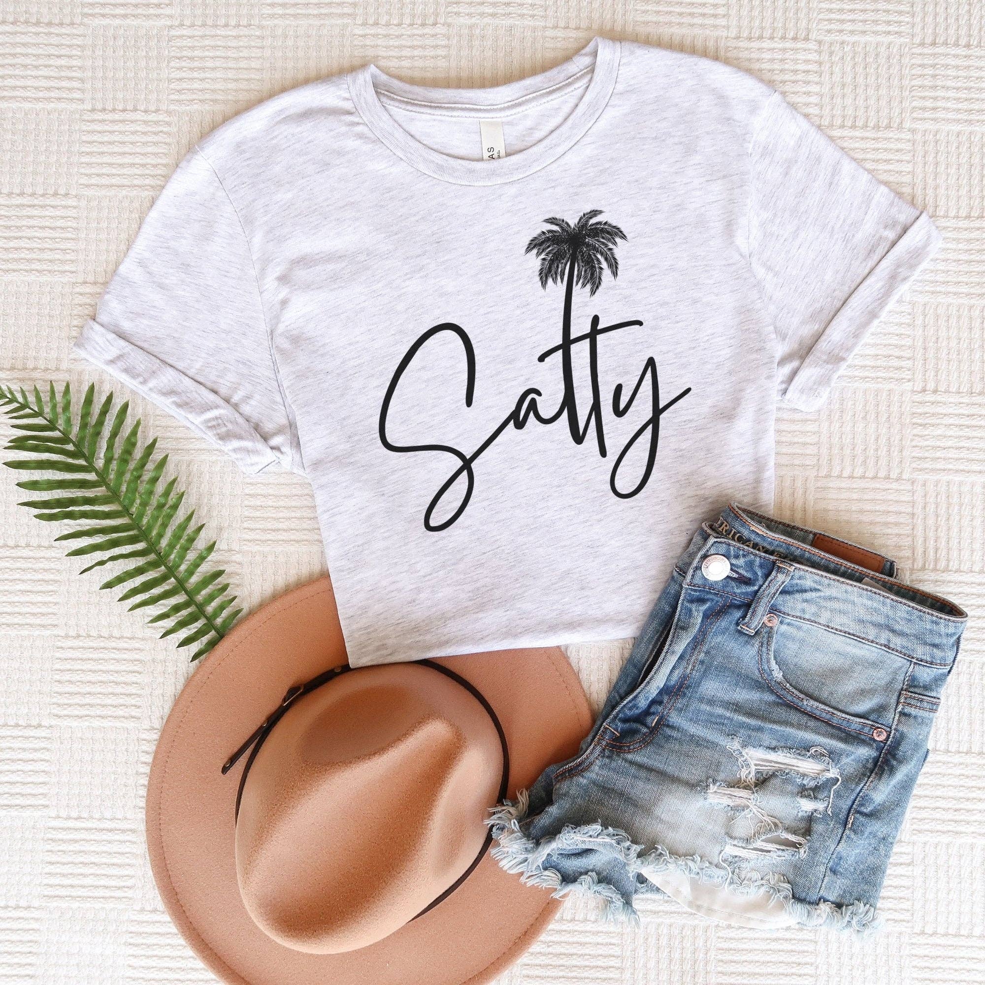 Trendznmore - Modern Graphic Apparel - Vente T-shirt à imprimés – femme - T-shirt illustré Salty Beach2