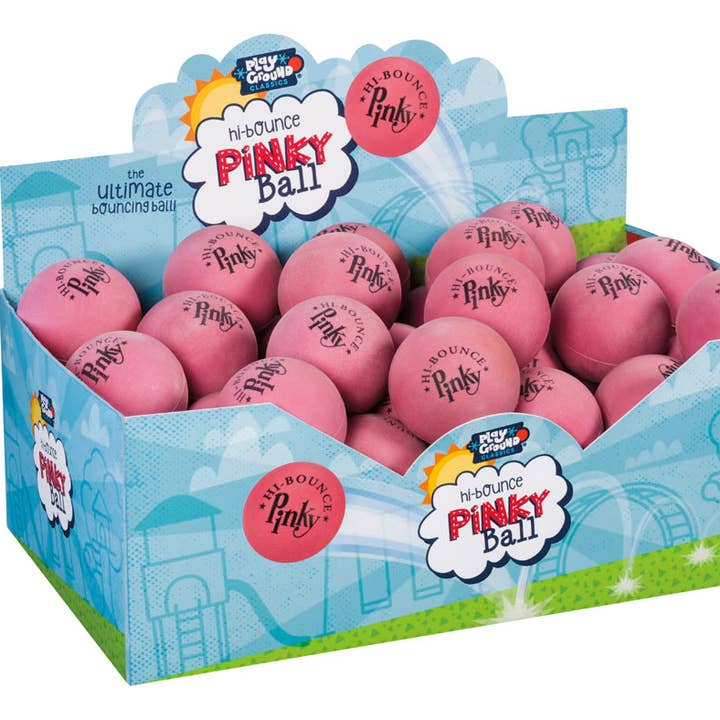 Classic 2.5" Pinky Ball, Latex Rubber High Bounce Ball for wholesale by Toysmith