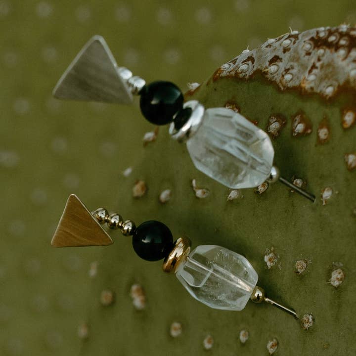 Blue Tiger's Eye Gemstone Hat Stick Pin for wholesale by Sol Authentica