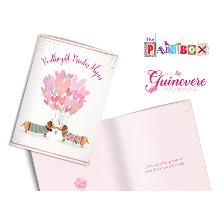 La Collection Guinevere Penblwydd Priodas Hapus - 148x210 pour la vente par The Paintbox