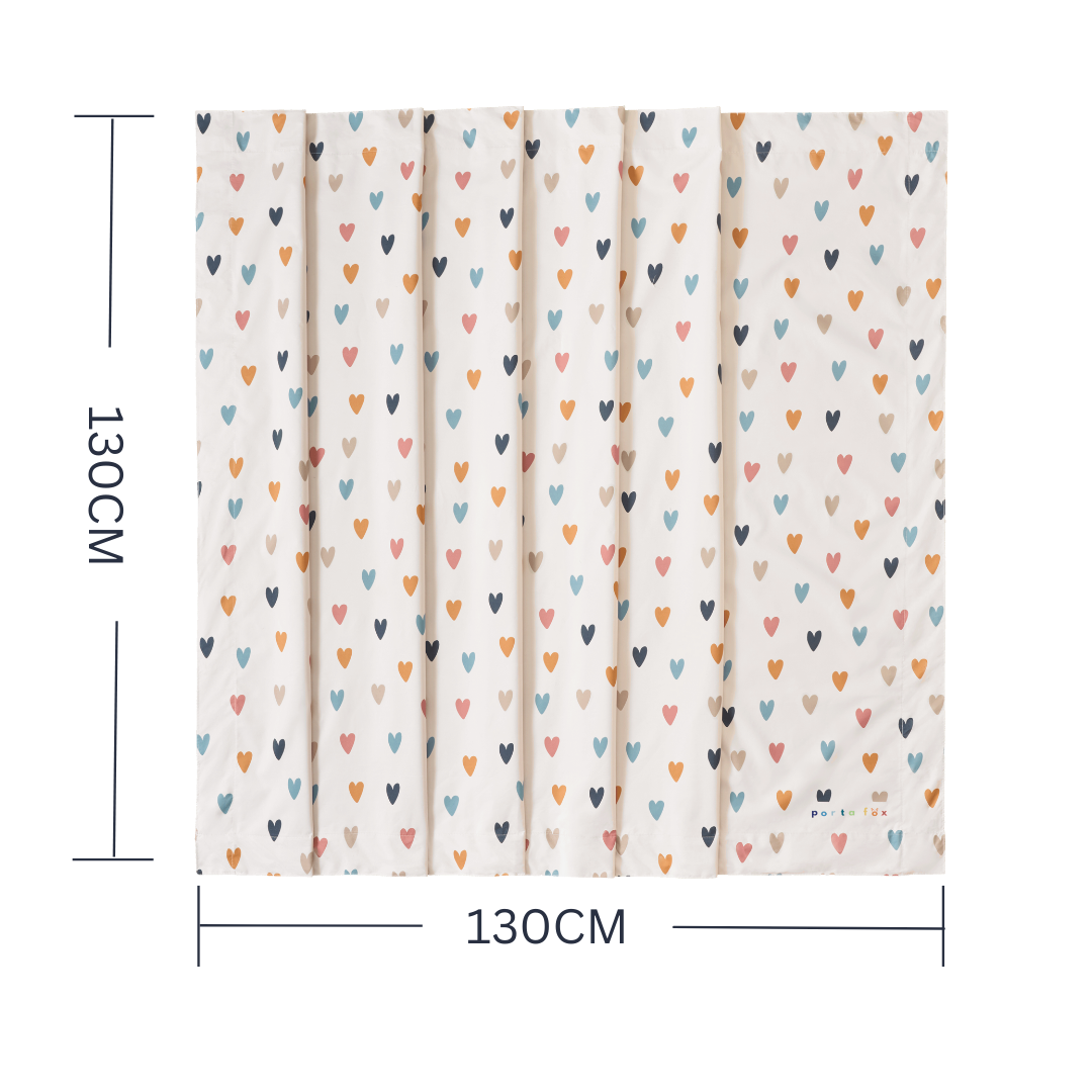 Porta Fox - Wholesale Curtain - Portable Blackout Blind - Indie Love Hearts7