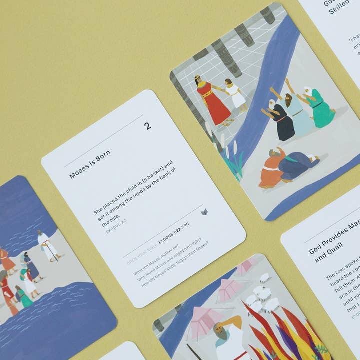 She Reads Truth - Wholesale Learning Cards - Kids & Baby - Exodus Story Cards | Kids Read Truth