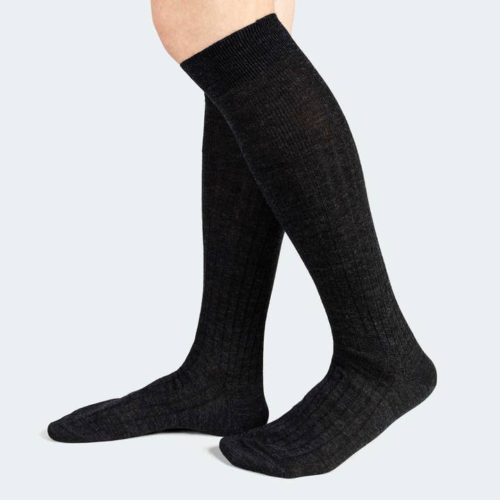 Ciocca – wholesale Socks – Men's – Ribbed Lambswool Knee Mid Calf - Made in Italy (560)0