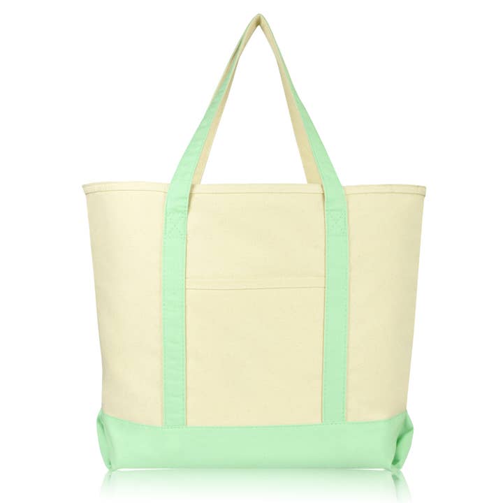 Dalix - Wholesale Grocery/Shopping Bag - DALIX 22" Shopping Tote Bag in Heavy Cotton Canvas