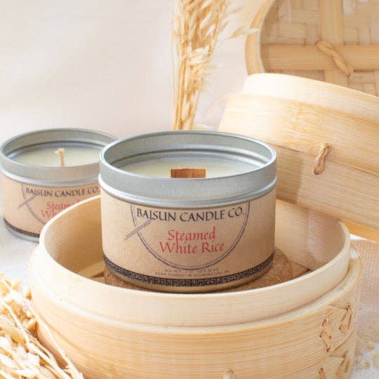 Baisun Candle Co. - Wholesale Travel Candles - Steamed White Rice- Scented Candle1