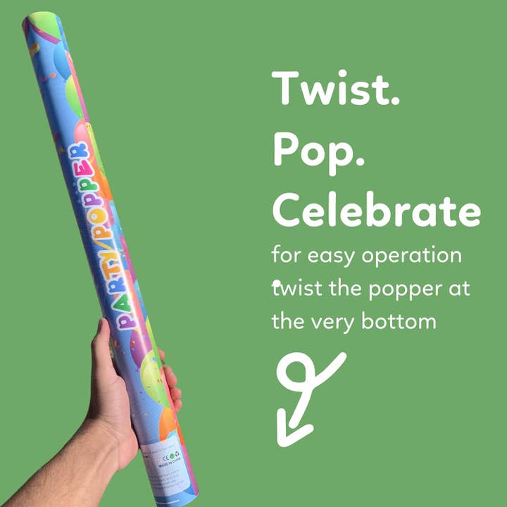 TUR Party Supplies - Wholesale Party Popper - Giant Biodegradable Confetti Cannons Party Poppers (2 Pack)2