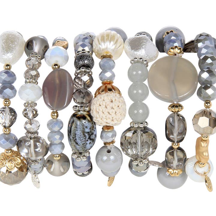 Kaleidoscope Accessories - Wholesale Jewelry Set - 1/2 Stax Assortment Refill Bracelets - 16 Pieces1