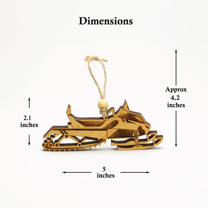 Beyond The Kerf - Wholesale Ornament - Touring Snowmobile Ornament1
