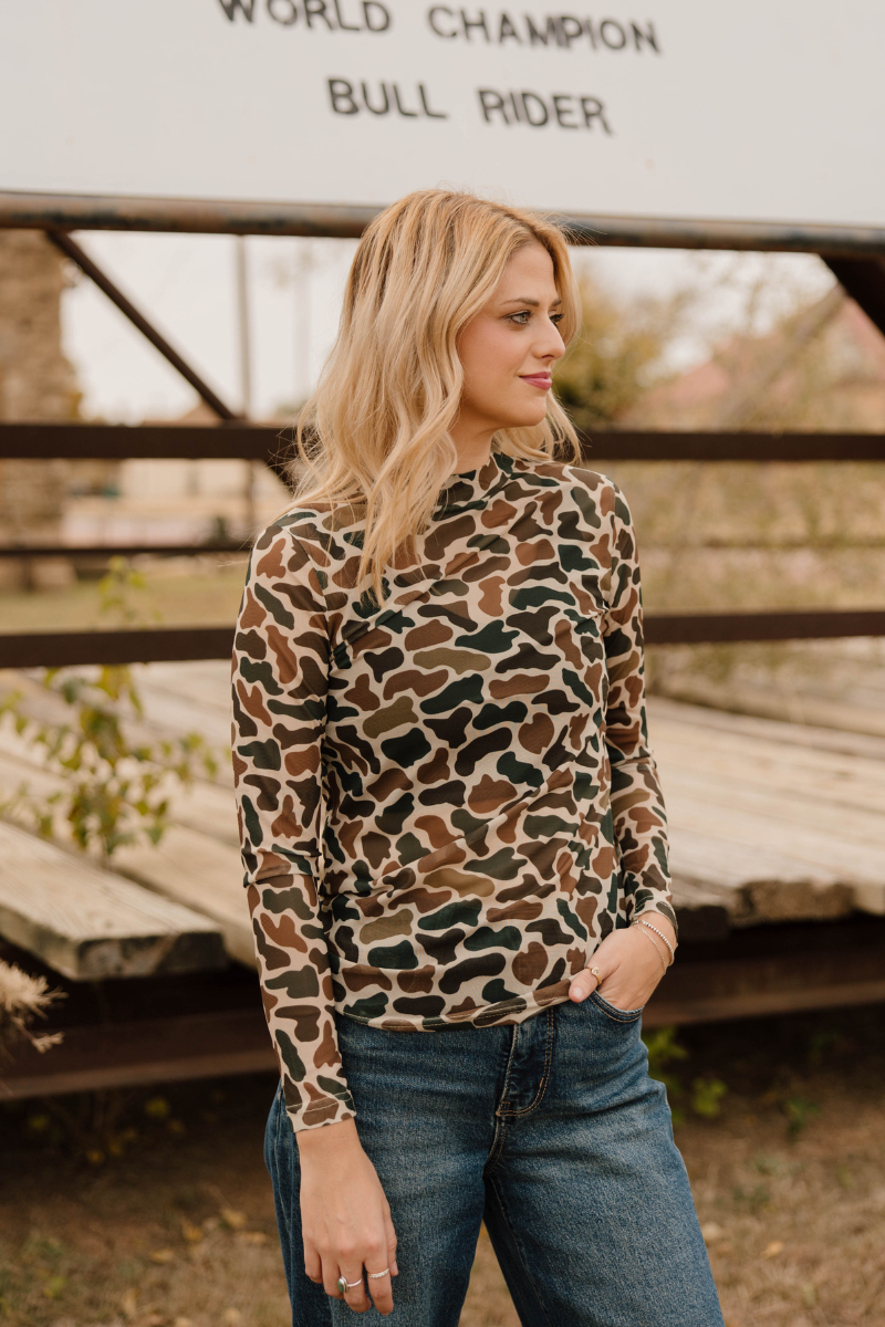 Sterling Kreek – wholesale Blouse – Women’s – You Can't See Me Mesh Top1