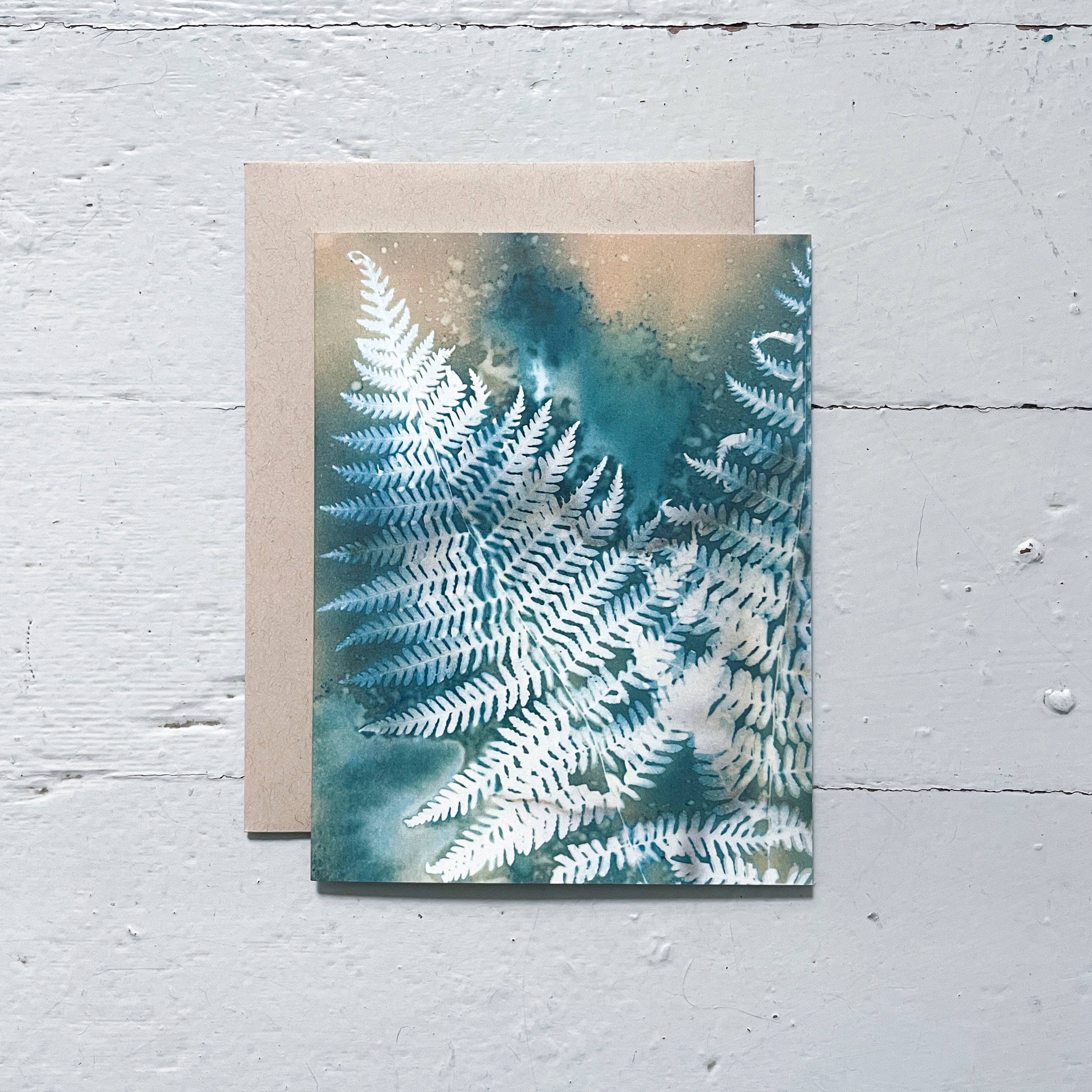 Atwater Designs - Vente Carte de vœux classique - Coffret de cartes de vœux Slow Mornings | Botanical Cyanotype13