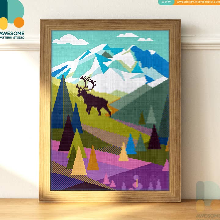 DS624-120x162 Denali National Park, Diamond Painting Kit for wholesale by Awesome Pattern Studio